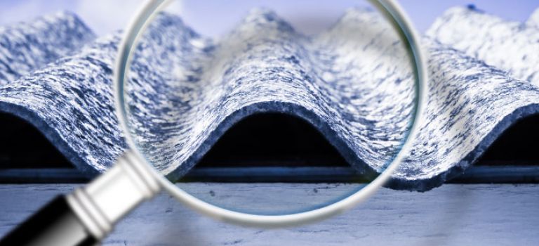 Asbestos in roof sheet