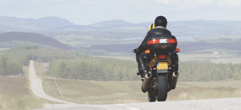 Motorbiking in Scottish Highlands